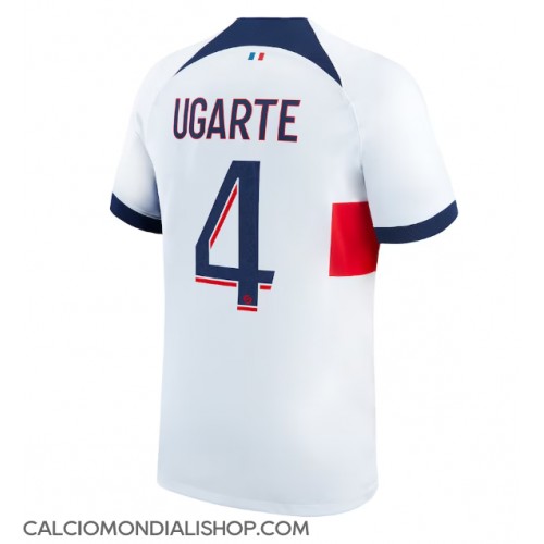Maglie da calcio Paris Saint-Germain Manuel Ugarte #4 Seconda Maglia 2023-24 Manica Corta